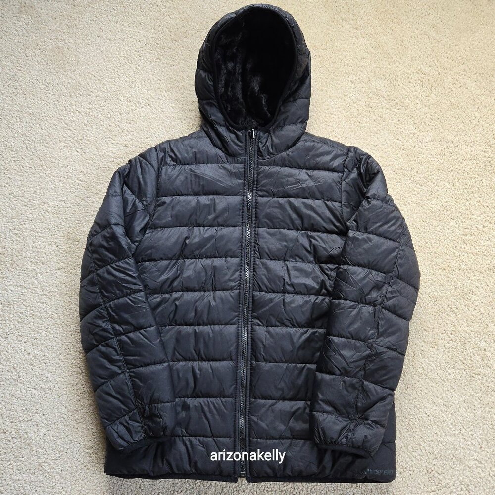 NWOT Reversible Coat--Nylon Shell, Furry Lining, Primaloft Insulation Lands' End - Picture 1 of 12